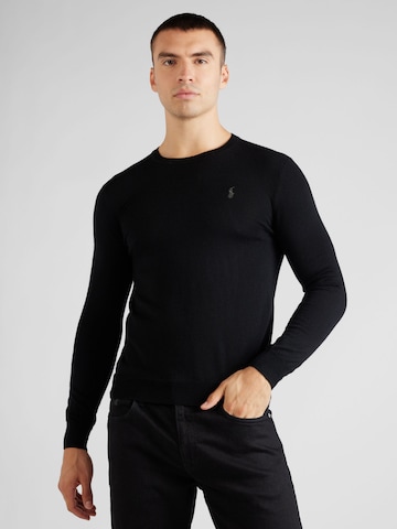 Pull-over Polo Ralph Lauren en noir : devant