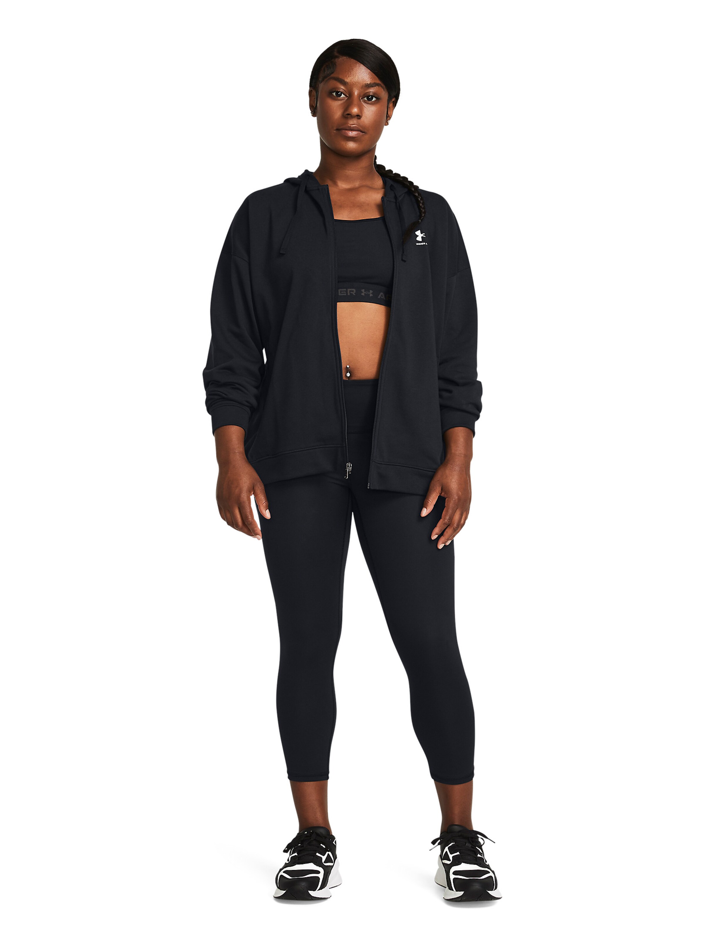 UNDER ARMOUR Skinny Sportbroek 'Motion Capris' in Zwart