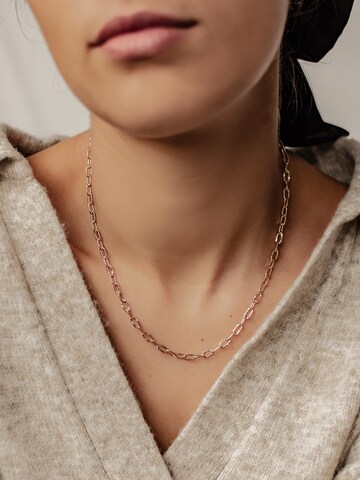 Hey Happiness Kette 'Textured Link' in Gold: Vorderseite