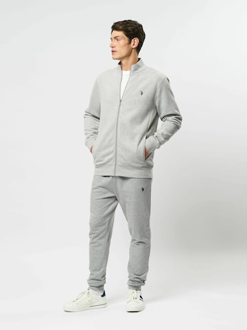 U.S. POLO ASSN. Sweatjacke 'Oscar' in Grau