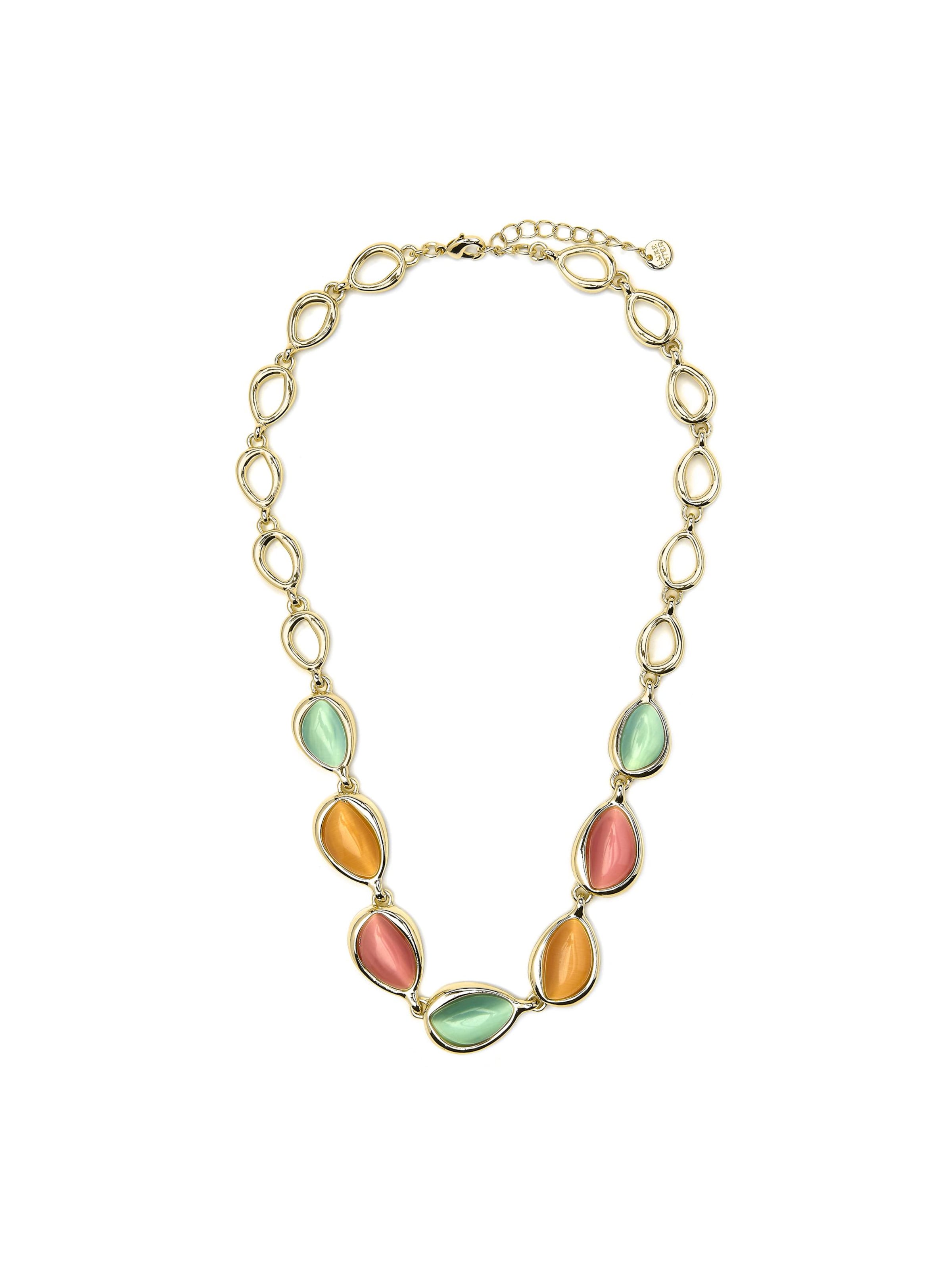 Luxenter Kette 'Dulfo'‌‌‌‌‌‌ in Mischfarben: Vorderseite