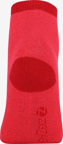 ZigZag Athletic Socks 'Lime' in Red