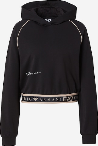 Sweat-shirt 'NATURAL VENTUS7' EA7 Emporio Armani en noir : devant