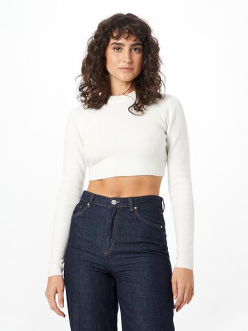 HUGO Sweater 'Sriby' in White: front