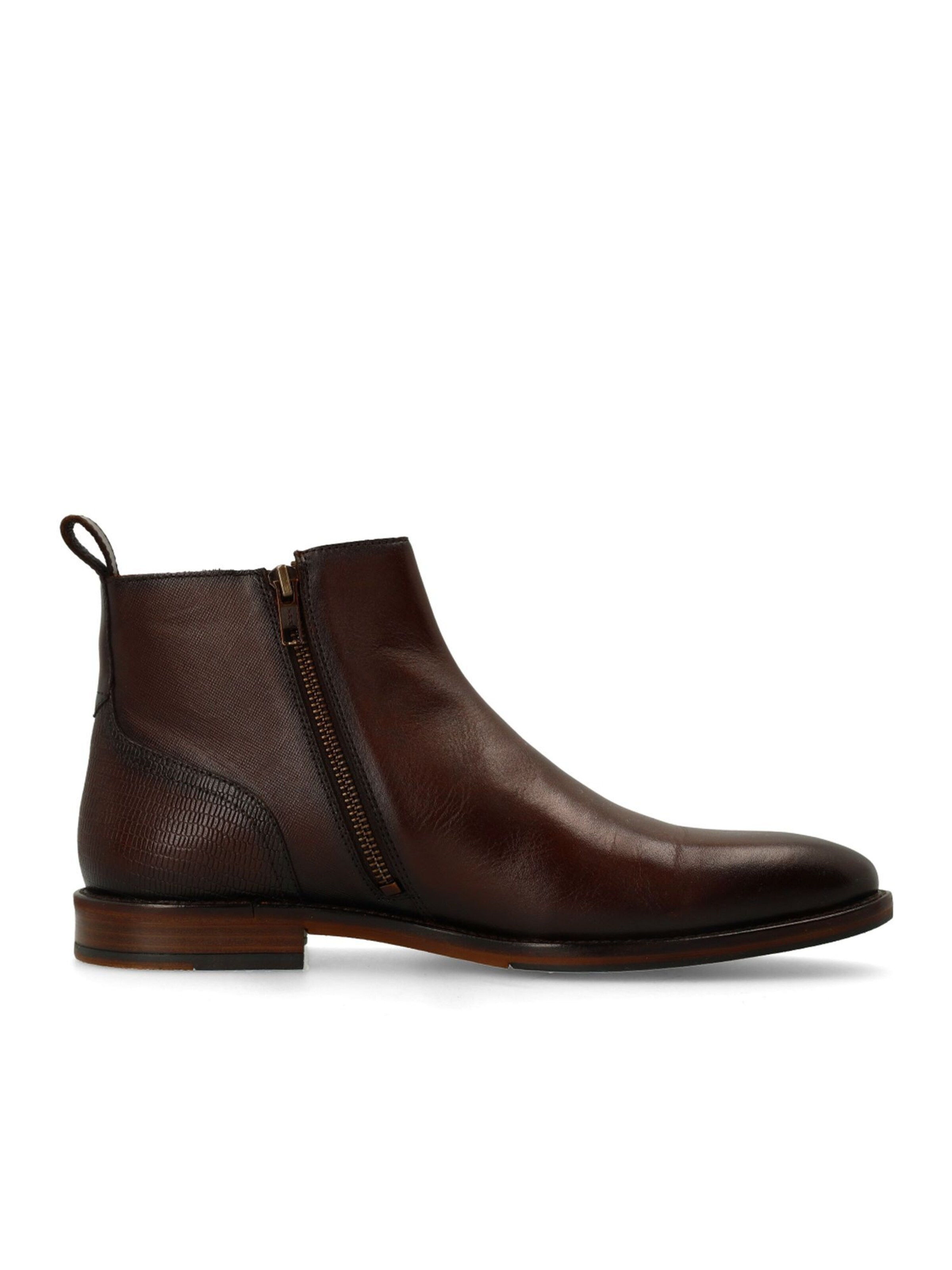 MANFIELD Chelsea boots in Bruin