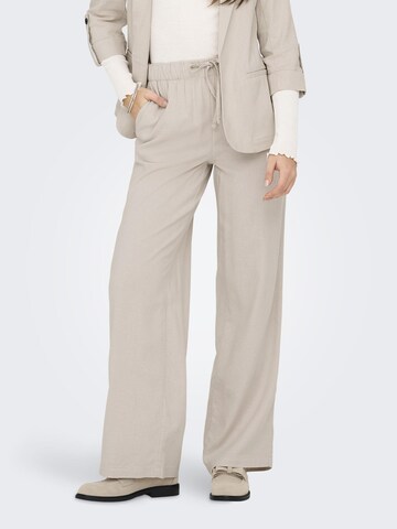 ONLY Wide leg Broek 'ONLCago' in Beige: voorkant