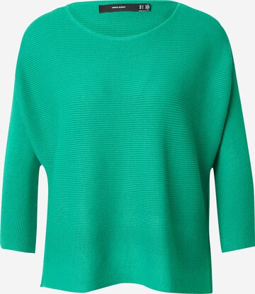 VERO MODA Trui 'NORA' in Groen: voorkant