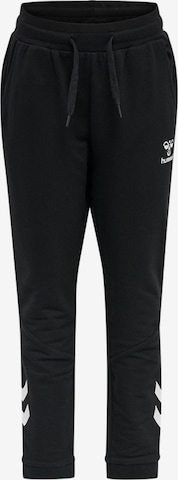 Hummel Tapered Sportbroek in Zwart: voorkant