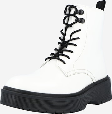 LEVI'S Lace-Up Ankle Boots 'Bria' in White: front