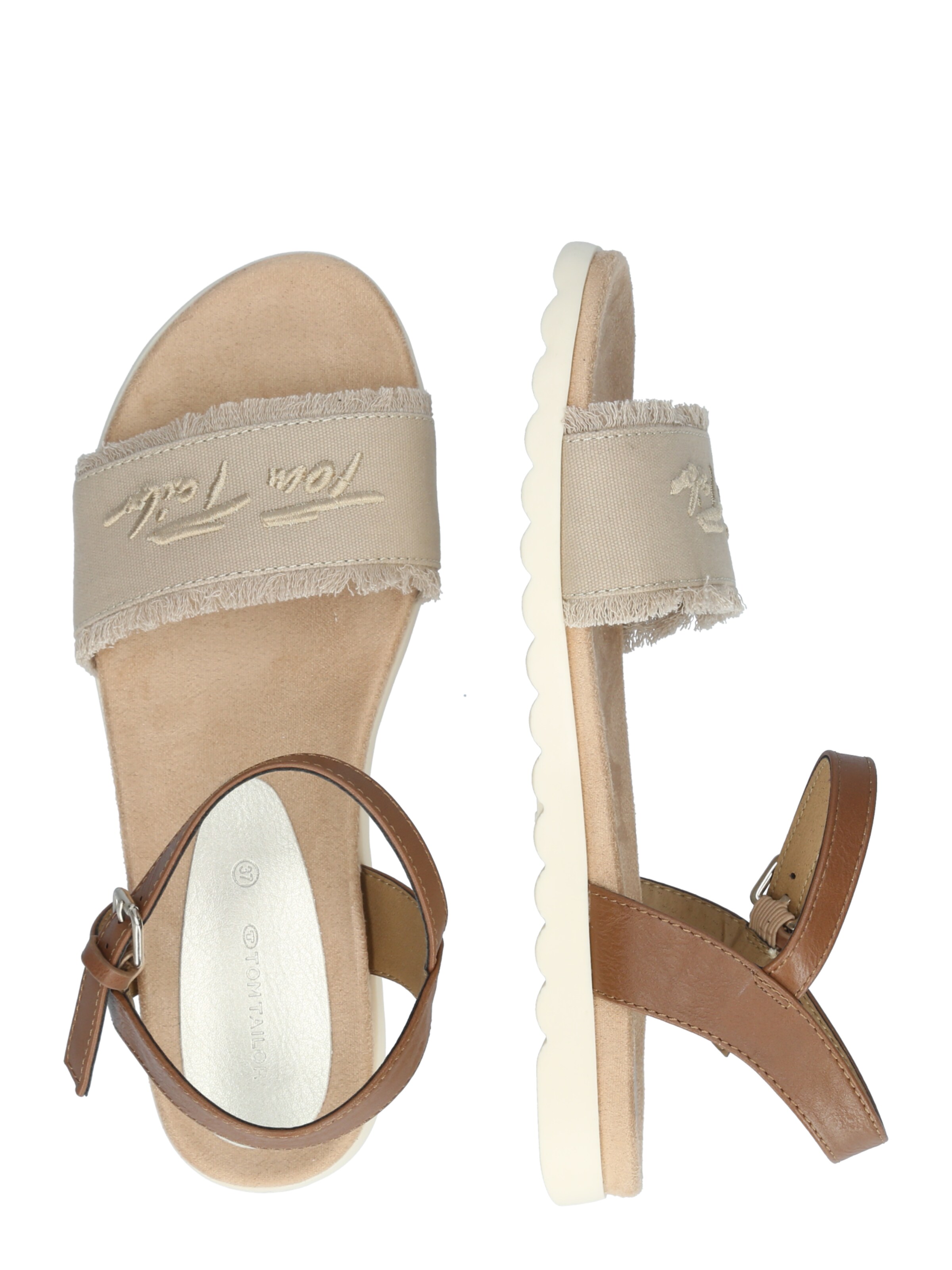 TOM TAILOR Sandále - Béžová