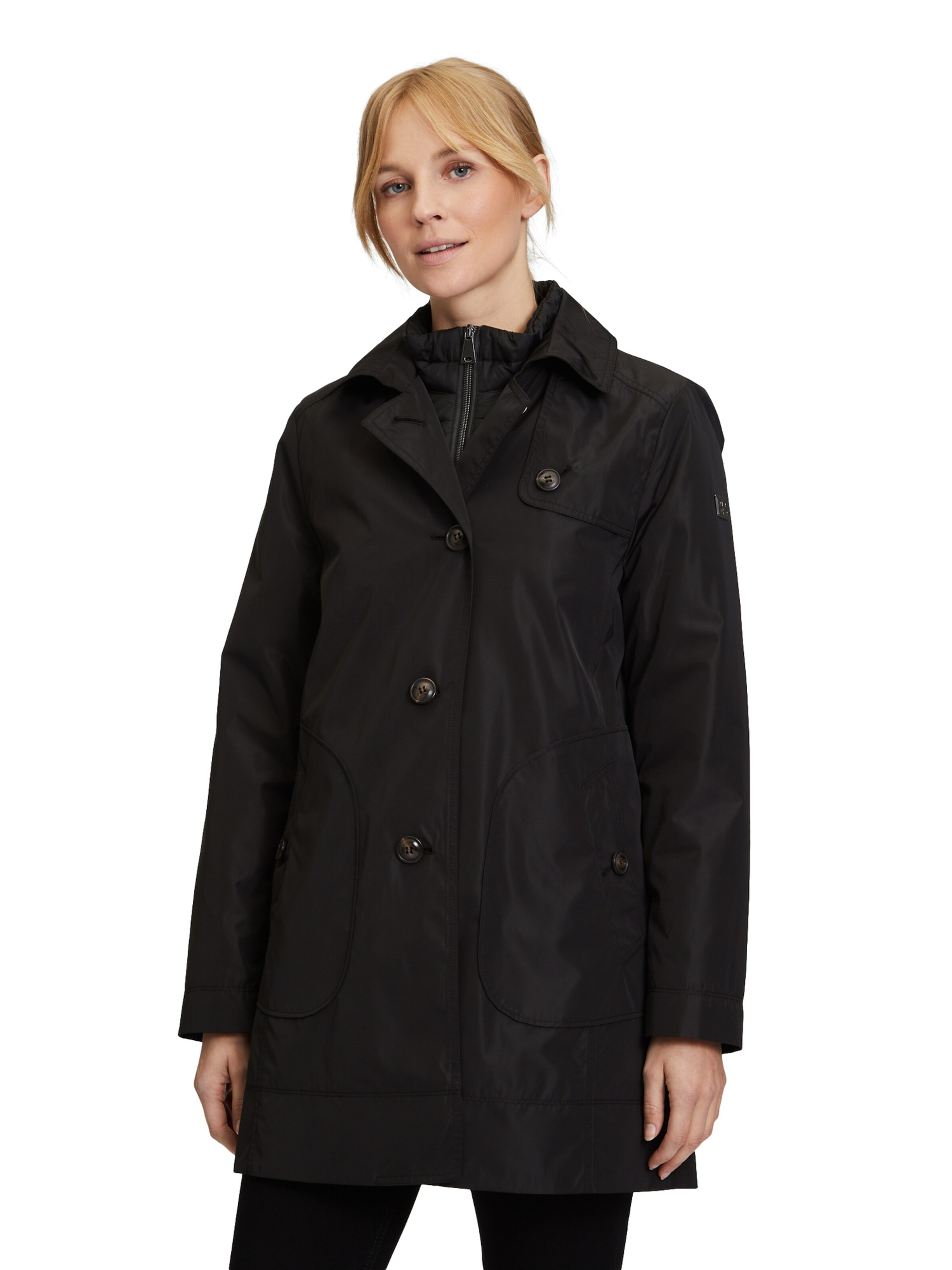 Betty Barclay 4 in 1 Jacke mit Funktion in Schwarz: Vorderseite