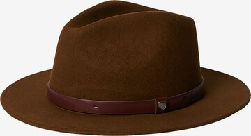 Brixton Hoed 'MESSER FEDORA' in Bruin: voorkant