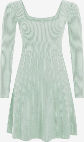 GUESS Knitted dress in Green: front