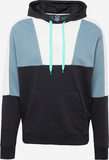 Champion Authentic Athletic Apparel Sweatshirt i rökblå / ljusgrå / svart / vit, Produktvy