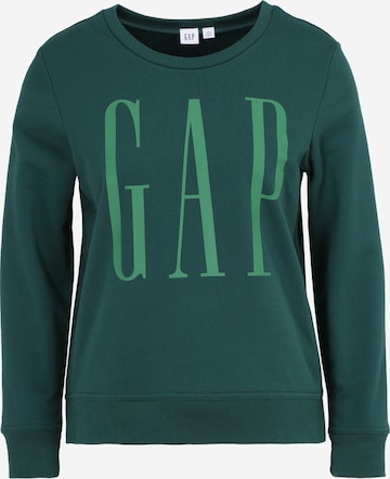 Sweat-shirt Gap Petite en vert : devant