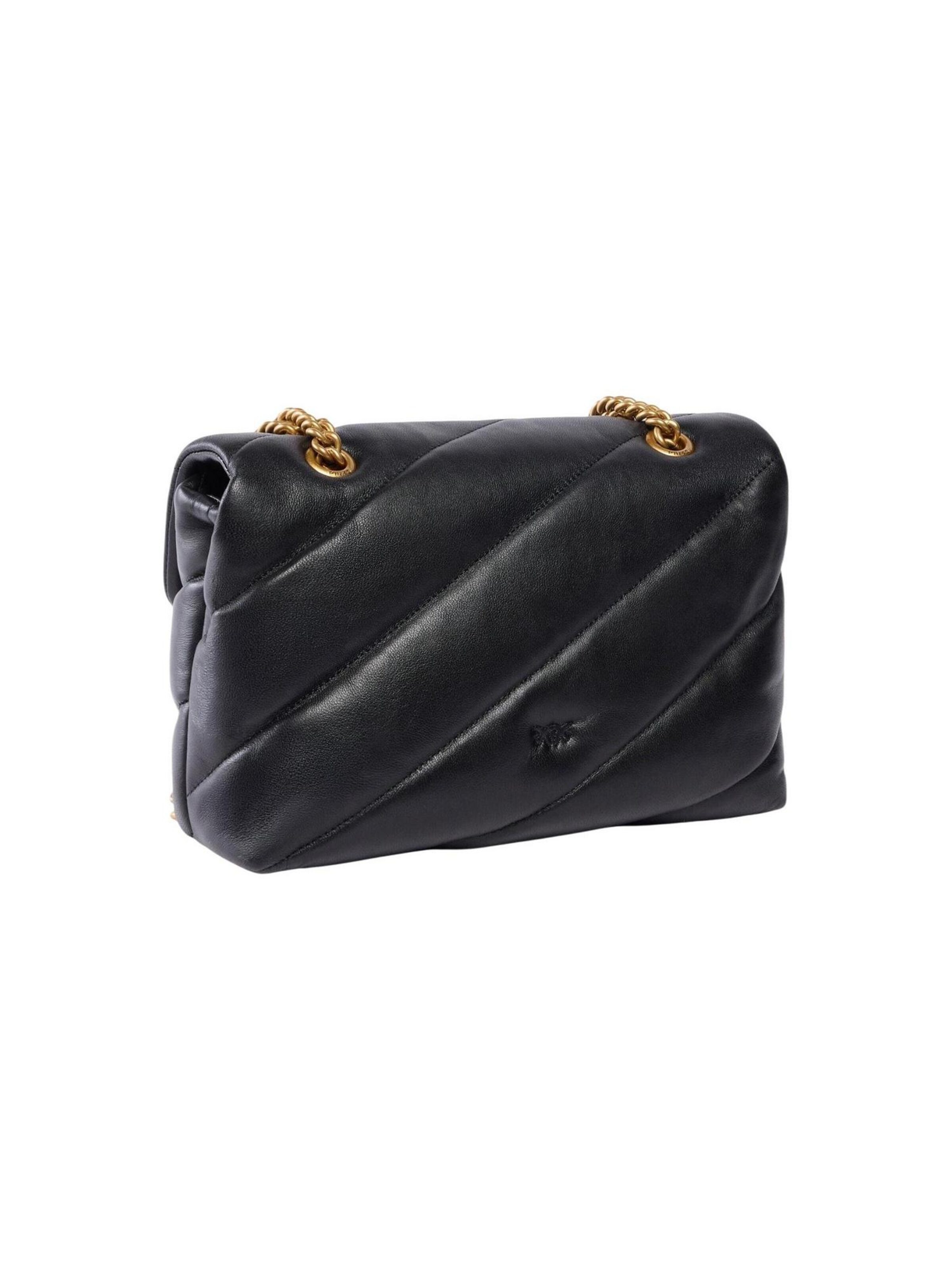 PINKO - Bolso de hombro 'LOVE PUFF CLASSIC SMALL B. SHE 107616 A0F2' en negro