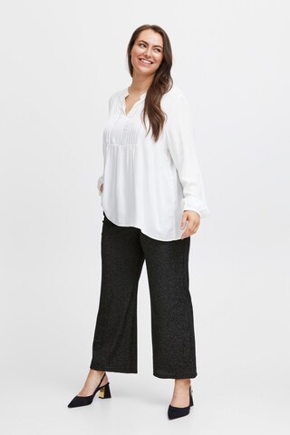 Fransa Wide leg Broek in Zwart