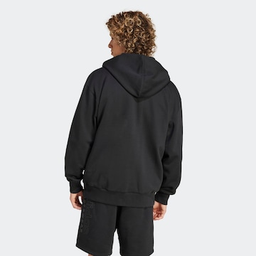 Bluză cu fermoar sport 'A SZN' de la ADIDAS SPORTSWEAR pe negru