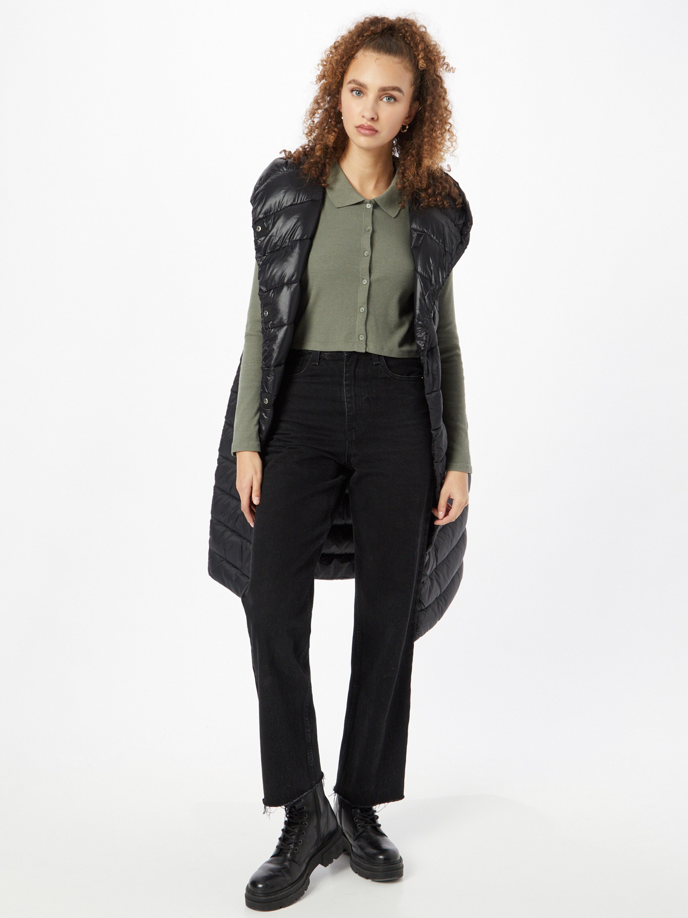 Frauen Pullover & Strick American Eagle Strickjacke in Oliv - DV20488 Frauen Pullover & Strick American Eagle Strickjacke in Oliv - DV20488