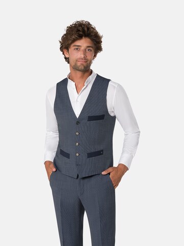 BENVENUTO Suit Vest 'Umile' in Blue: front