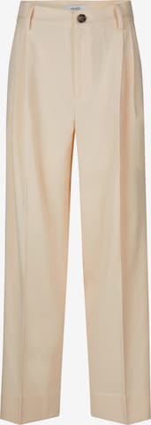 Loosefit Pantalon à plis 'Gawi' mbym en beige : devant