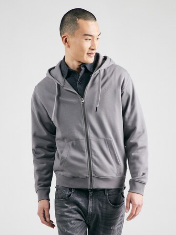 Veste de survêtement REPLAY en gris : devant