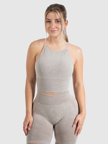 Haut de sport Smilodox en marron : devant