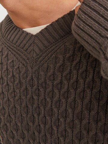 JACK & JONES Sweater 'Cosy' in Brown