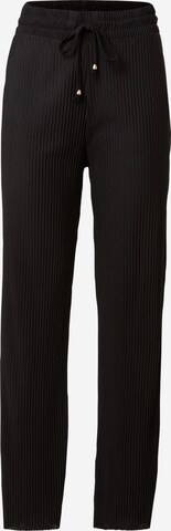 River Island - Pierna ancha Pantalón en negro: frente