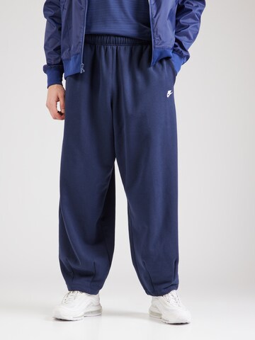 Nike Sportswear Alt kitsenev Püksid 'CLUB', värv sinine: eest vaates