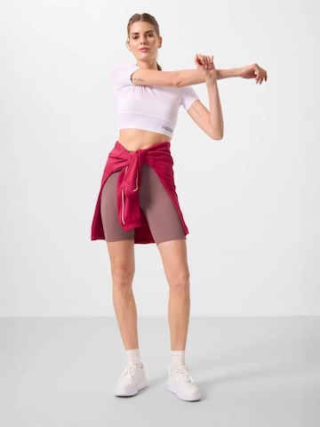 Tommy Life - Tapered Leggings 'Gamaschen' em roxo