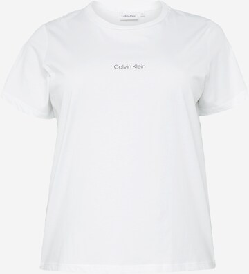 Calvin Klein Curve T-Shirt in Weiß: predná strana