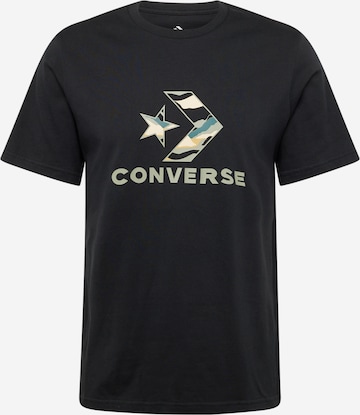 CONVERSE Shirt 'WINTER STAR' in Black: front