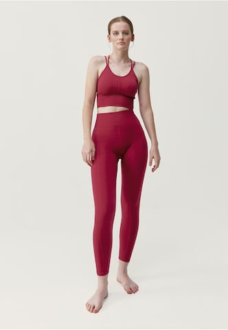 Born Living Yoga Bustier Sport bh 'India' in Rood