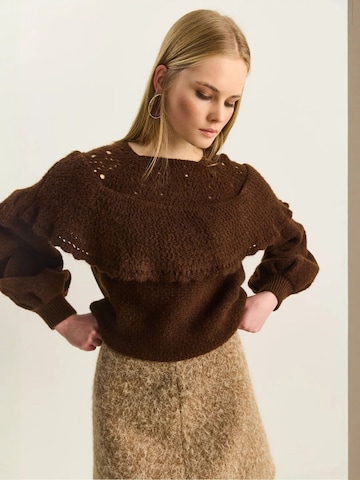 Bianco Lucci Trui 'Pullover' in Bruin