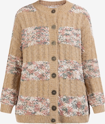 usha FESTIVAL Knit Cardigan in Beige: front