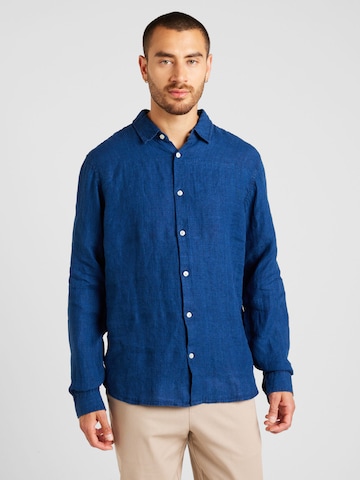 GAP Regular Fit Hemd in Blau: predná strana