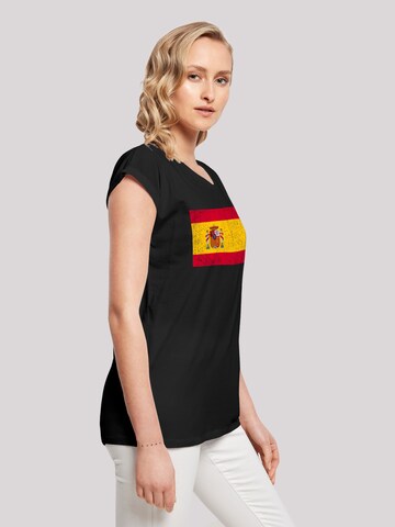 T-shirt 'Spain Spanien Flagge' F4NT4STIC en noir