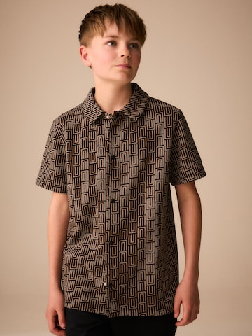 Coupe regular Chemise Next en marron : devant