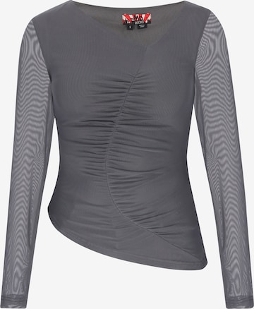 myMo ROCKS Shirt in Grijs: voorkant
