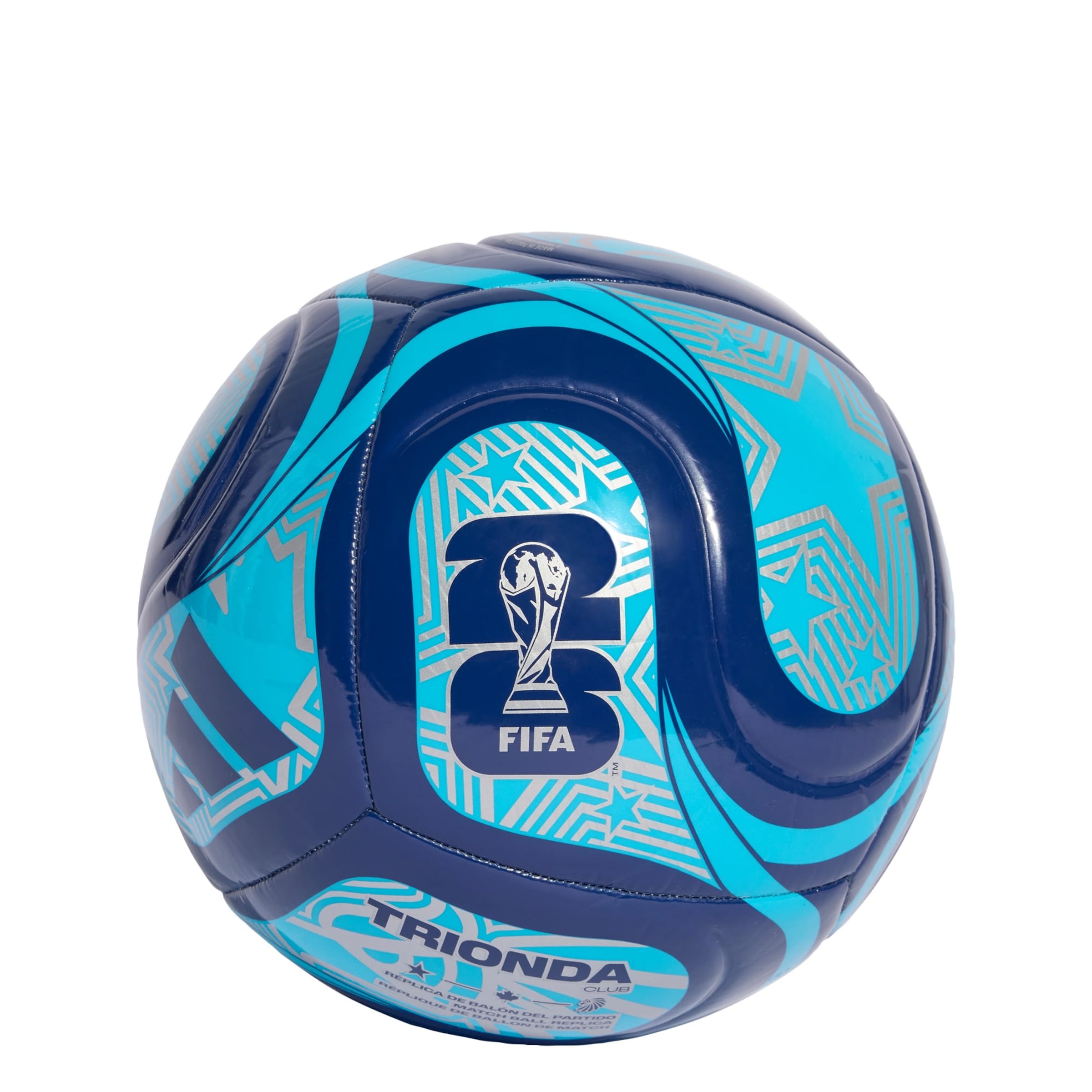 Pallone 'FIFA Fussball-Weltmeisterschaft™ Trionda Club' di ADIDAS PERFORMANCE in blu: frontale