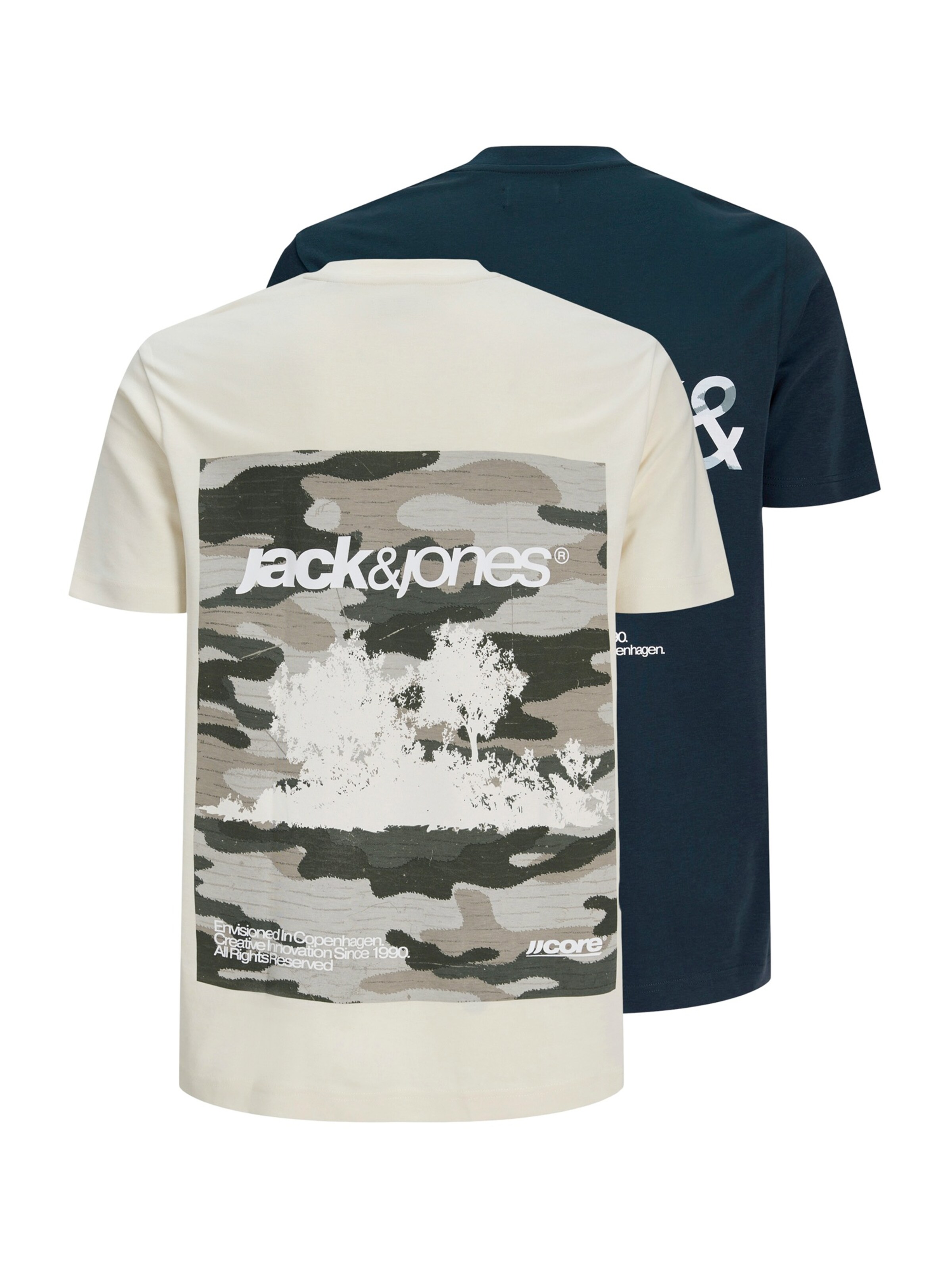 Tricou 'JCOBREEZE' de la JACK & JONES pe bej