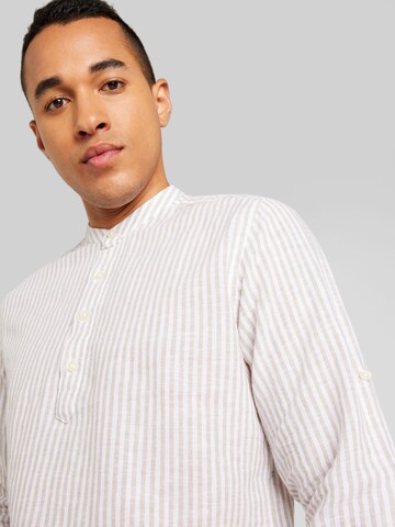 Slim fit Camicia 'CAIDEN' di Only & Sons in beige