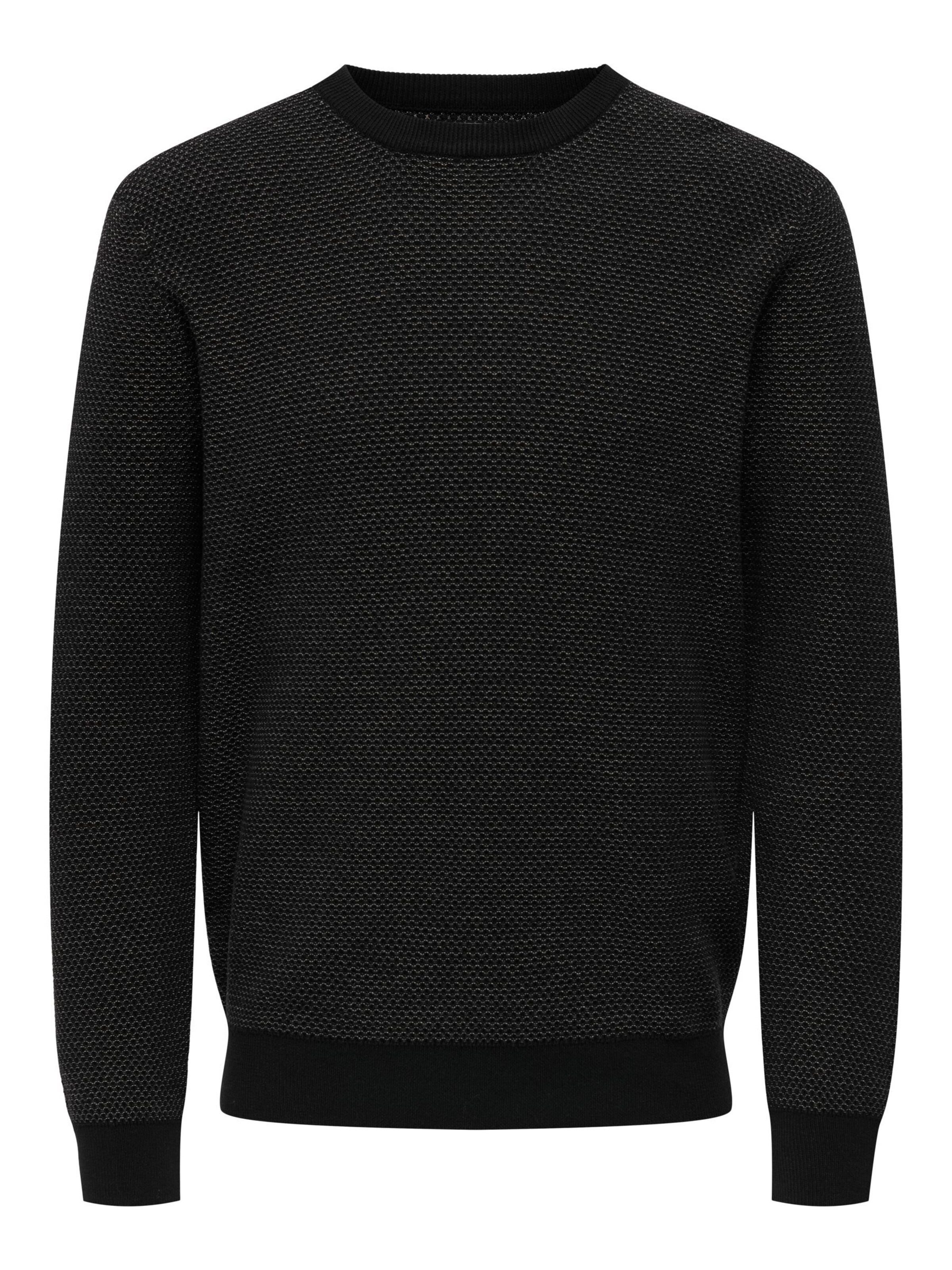 Only & Sons Pullover 'ONSMorgan' in Schwarz: Vorderseite
