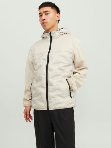 JACK & JONES Übergangsjacke in Weiß: Vorderseite