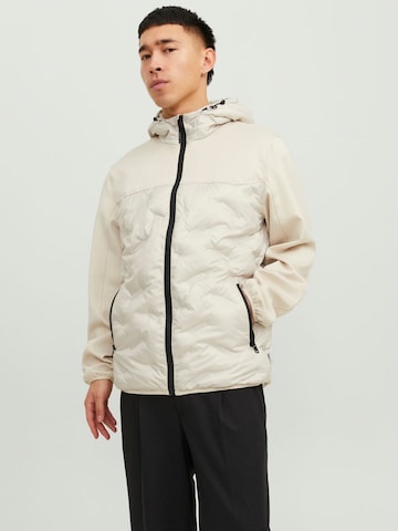 JACK & JONES - Chaqueta de entretiempo en blanco: frente