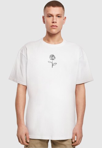 T-Shirt 'Rose' Merchcode en blanc : devant