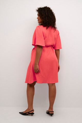 KAFFE CURVE Jurk 'Elisa' in Oranje