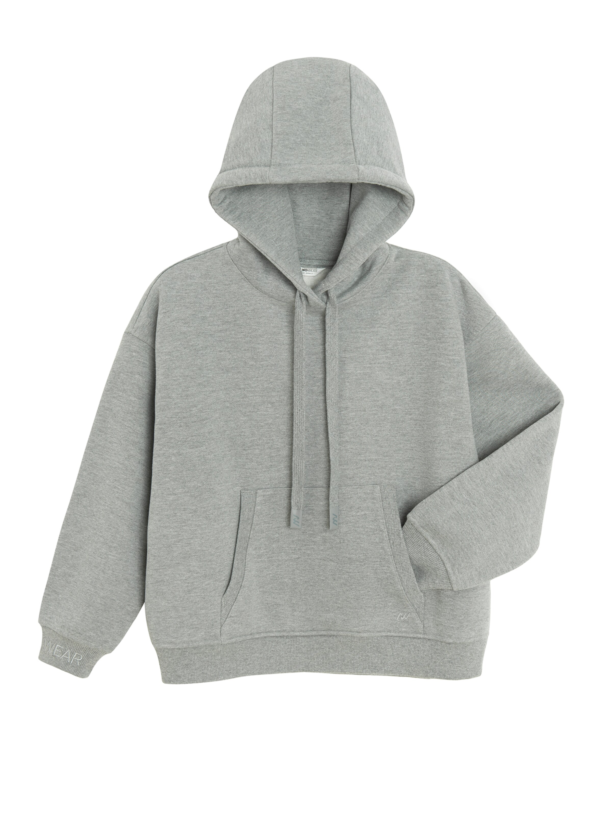 NoWear Hoodie in Grau: Vorderseite