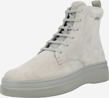 JOOP! Lace-Up Boots in Grey: front
